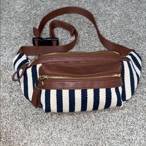 Striped Fanny Pack